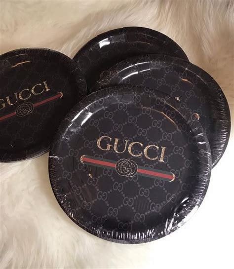 gucci plates|gucci paper plates.